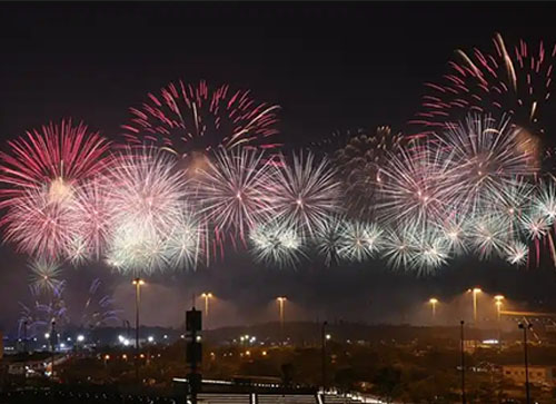 高唐县焰火晚会